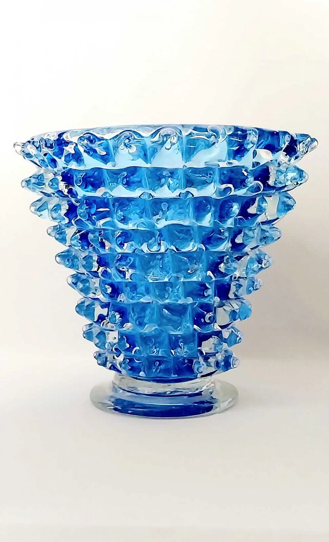 Blue glass vase by Barovier & Toso, 1950s 2