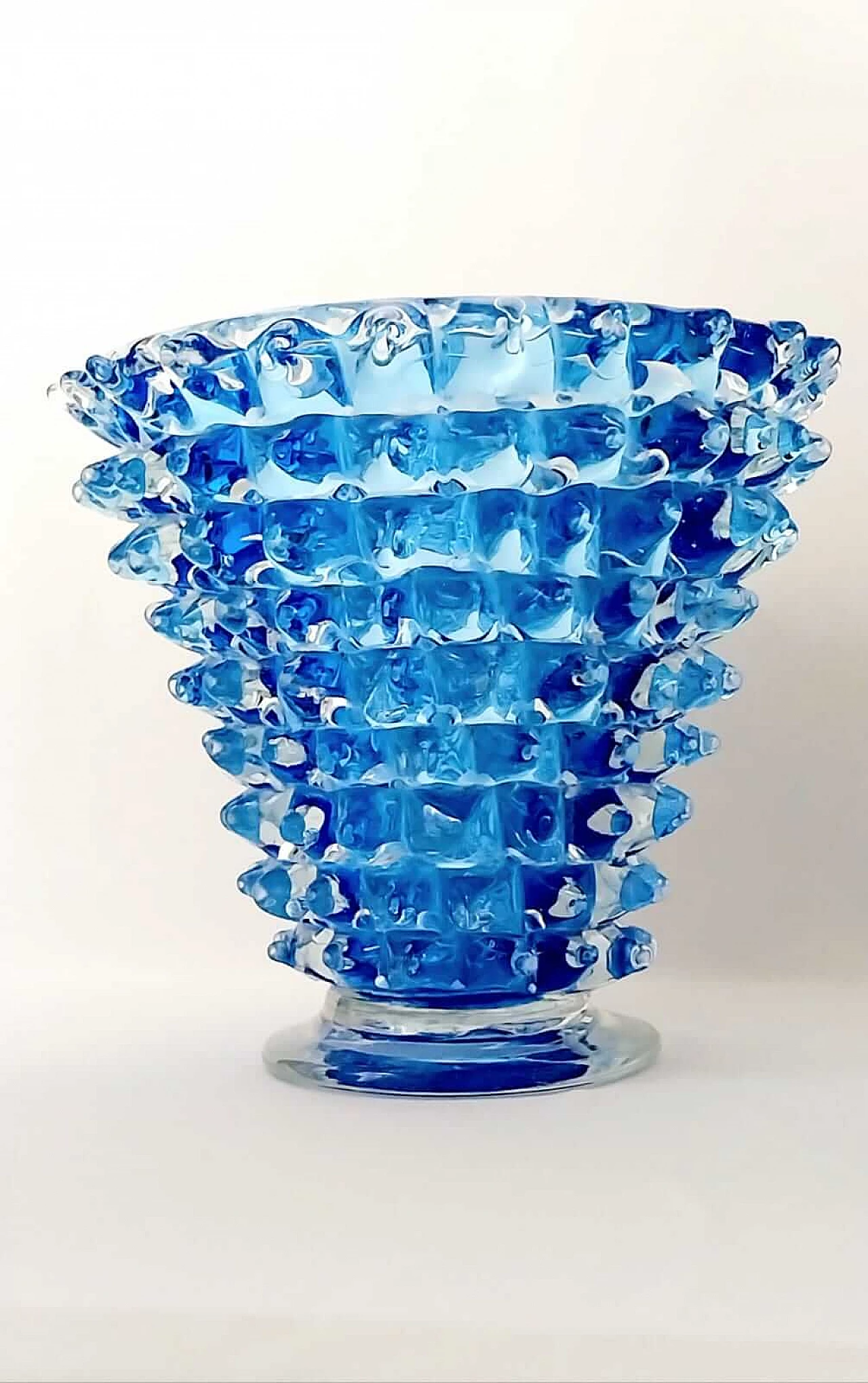 Blue glass vase by Barovier & Toso, 1950s 6