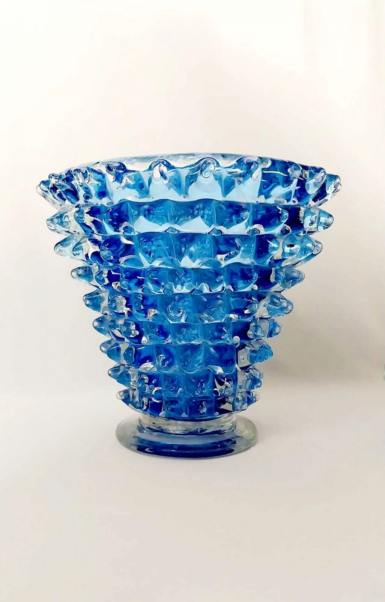 Blue glass vase by Barovier & Toso, 1950s 10