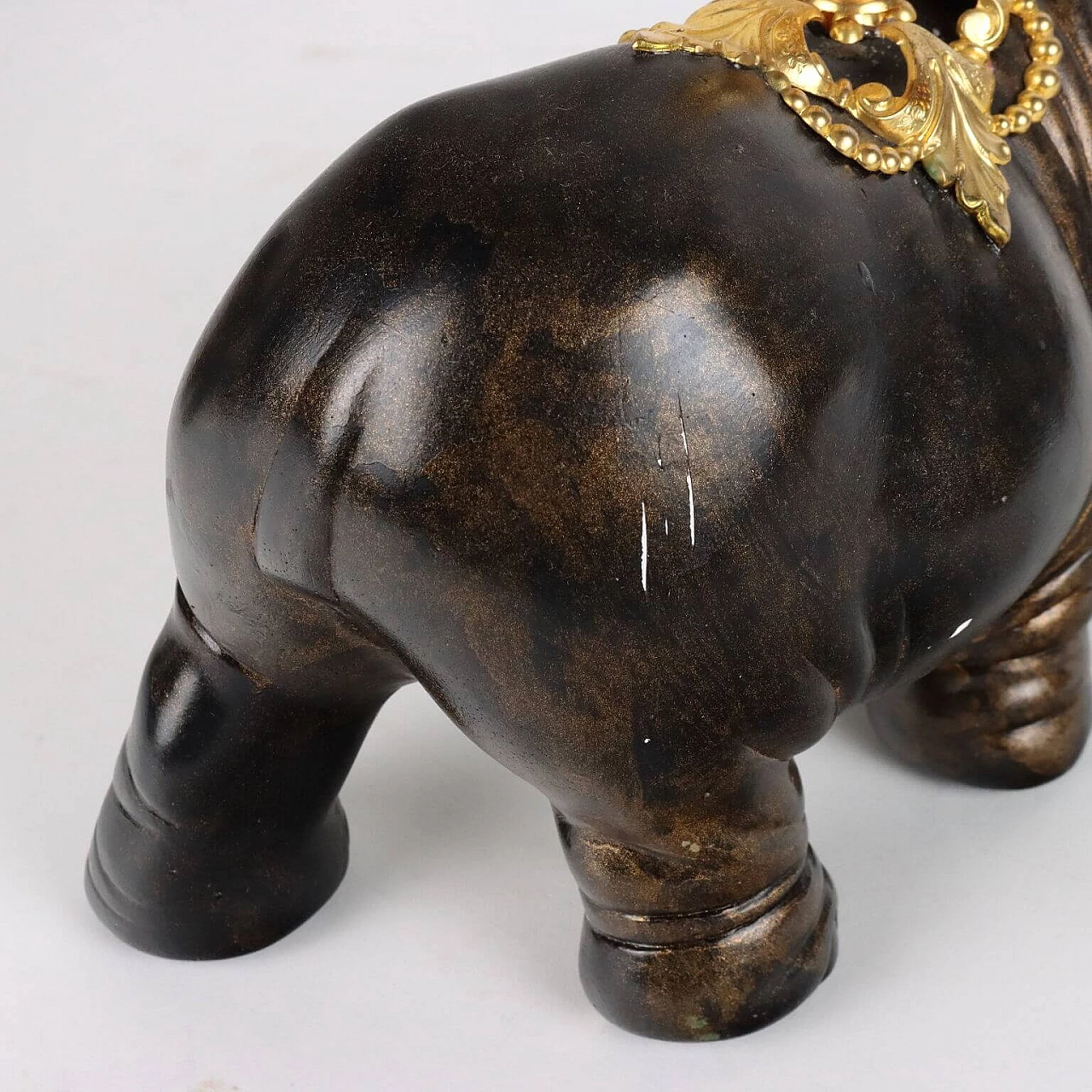 Pair of rhinoceros lamp holders by Jean-Luc Maisiere, late 19th century 16