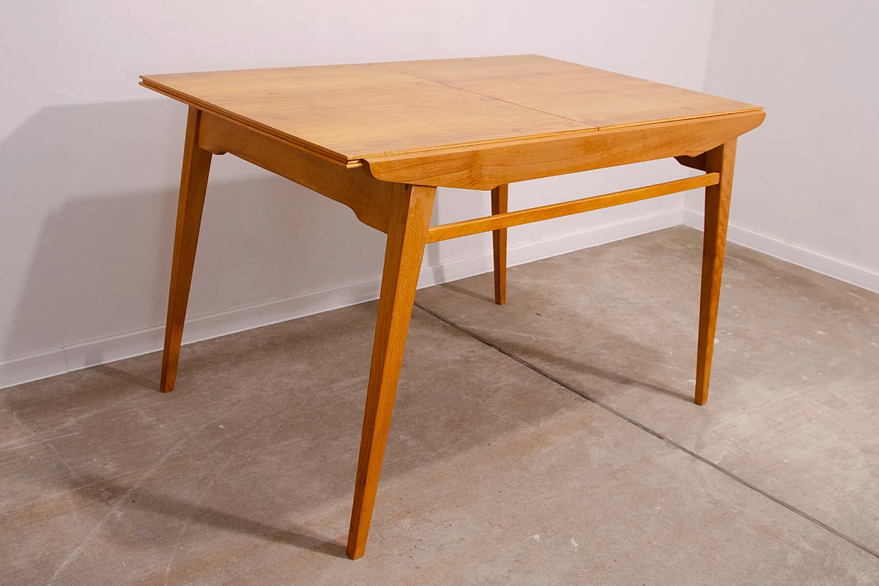 Ash extendable table by František Jirák for Tatra Nabytok, 1960s 4