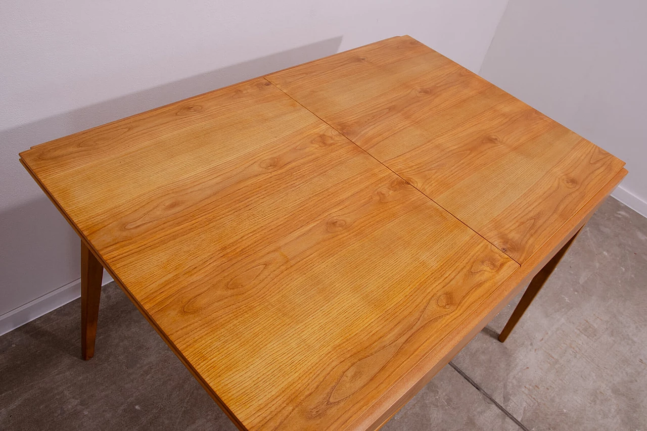 Ash extendable table by František Jirák for Tatra Nabytok, 1960s 6