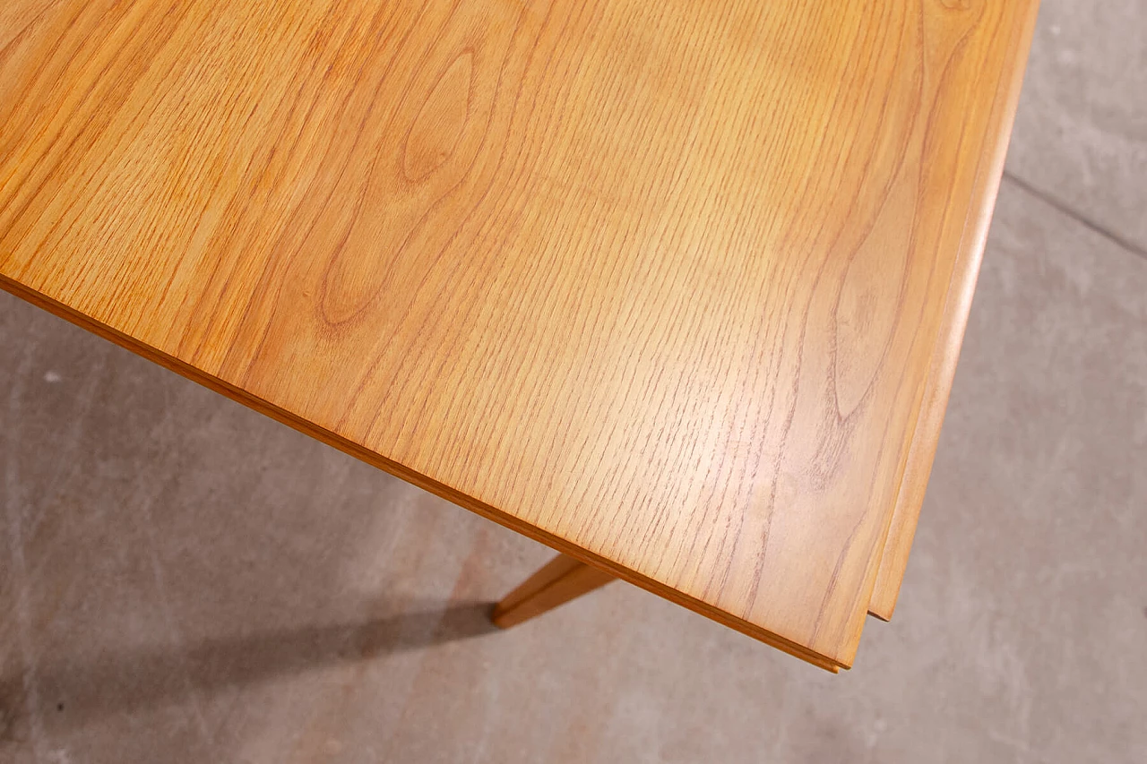 Ash extendable table by František Jirák for Tatra Nabytok, 1960s 7