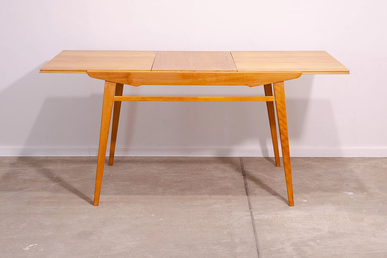 Ash extendable table by František Jirák for Tatra Nabytok, 1960s 13