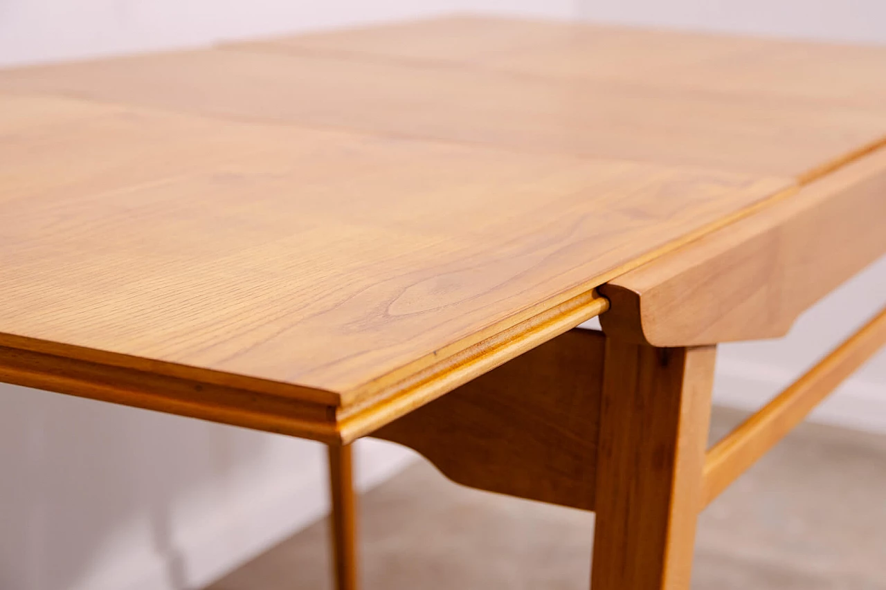 Ash extendable table by František Jirák for Tatra Nabytok, 1960s 17