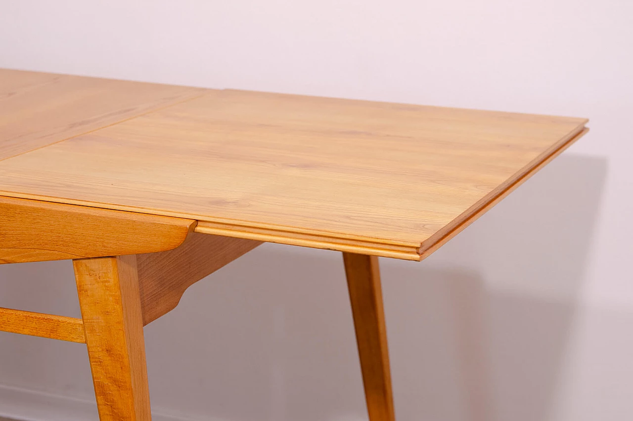 Ash extendable table by František Jirák for Tatra Nabytok, 1960s 18