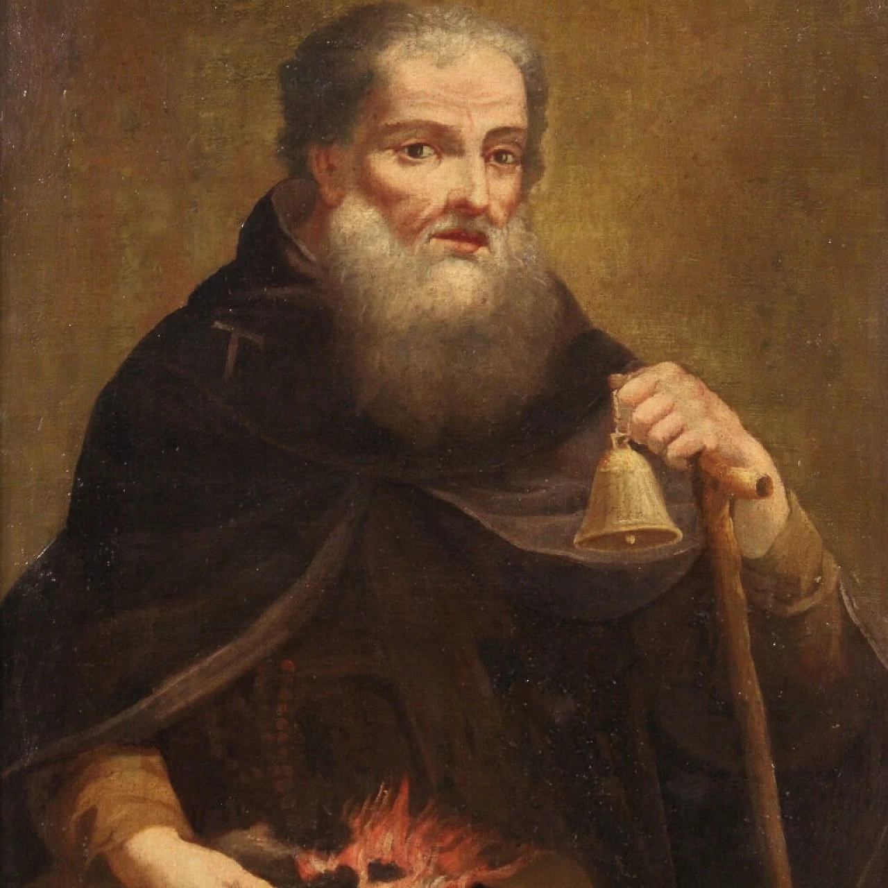 Sant'Antonio Abate, dipinto a olio su tela, '700 5