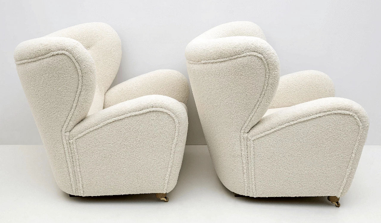 Pair of Sahco Zero The Tired Man armchairs by Flemming Lassen 5