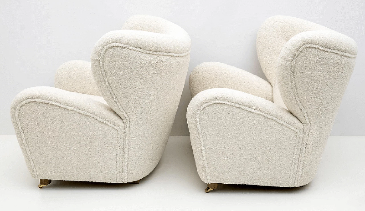 Pair of Sahco Zero The Tired Man armchairs by Flemming Lassen 9