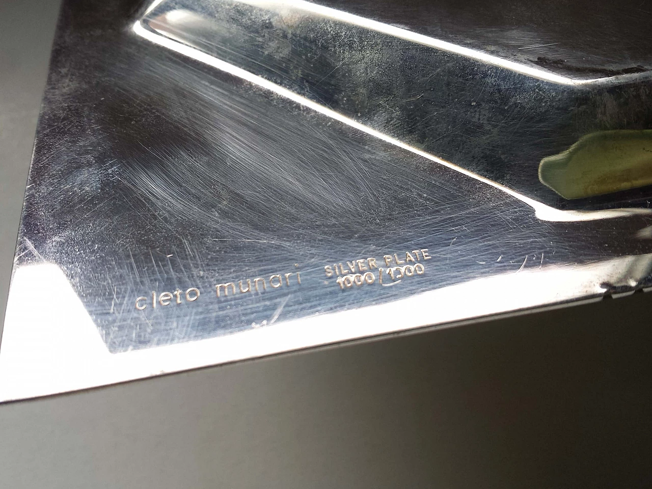 Silver Mille Miglia tray by Carlo Scarpa for Cleto Munari 4