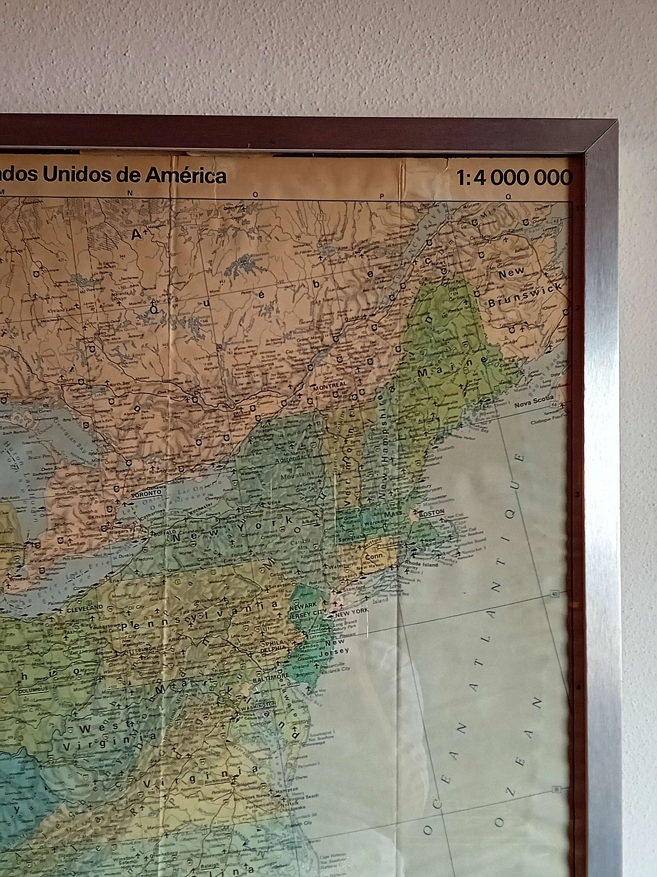 Carta geografica degli Stati Uniti d'America, anni '80 4