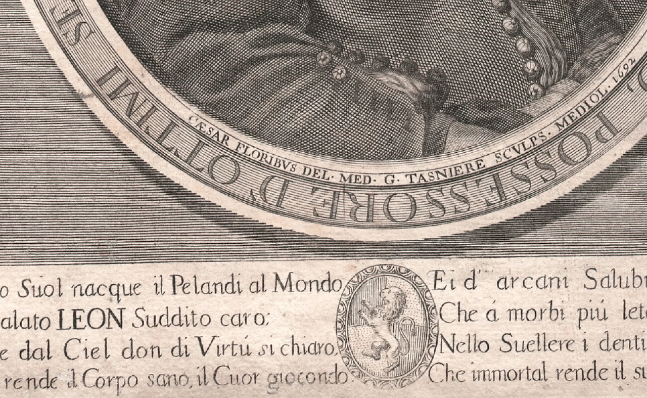 Georges Tasniere, Giacomo Filippo Pelandi da Bergomo, burin engraving, 1692 2