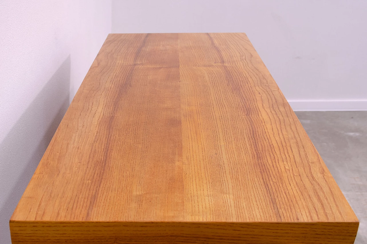 Scrivania in faggio a quattro cassetti di Hikor, anni '70 9