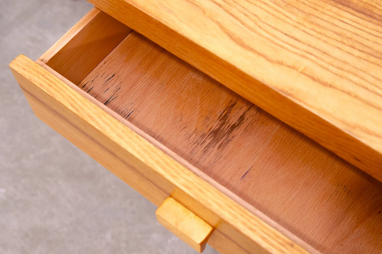 Scrivania in faggio a quattro cassetti di Hikor, anni '70 12