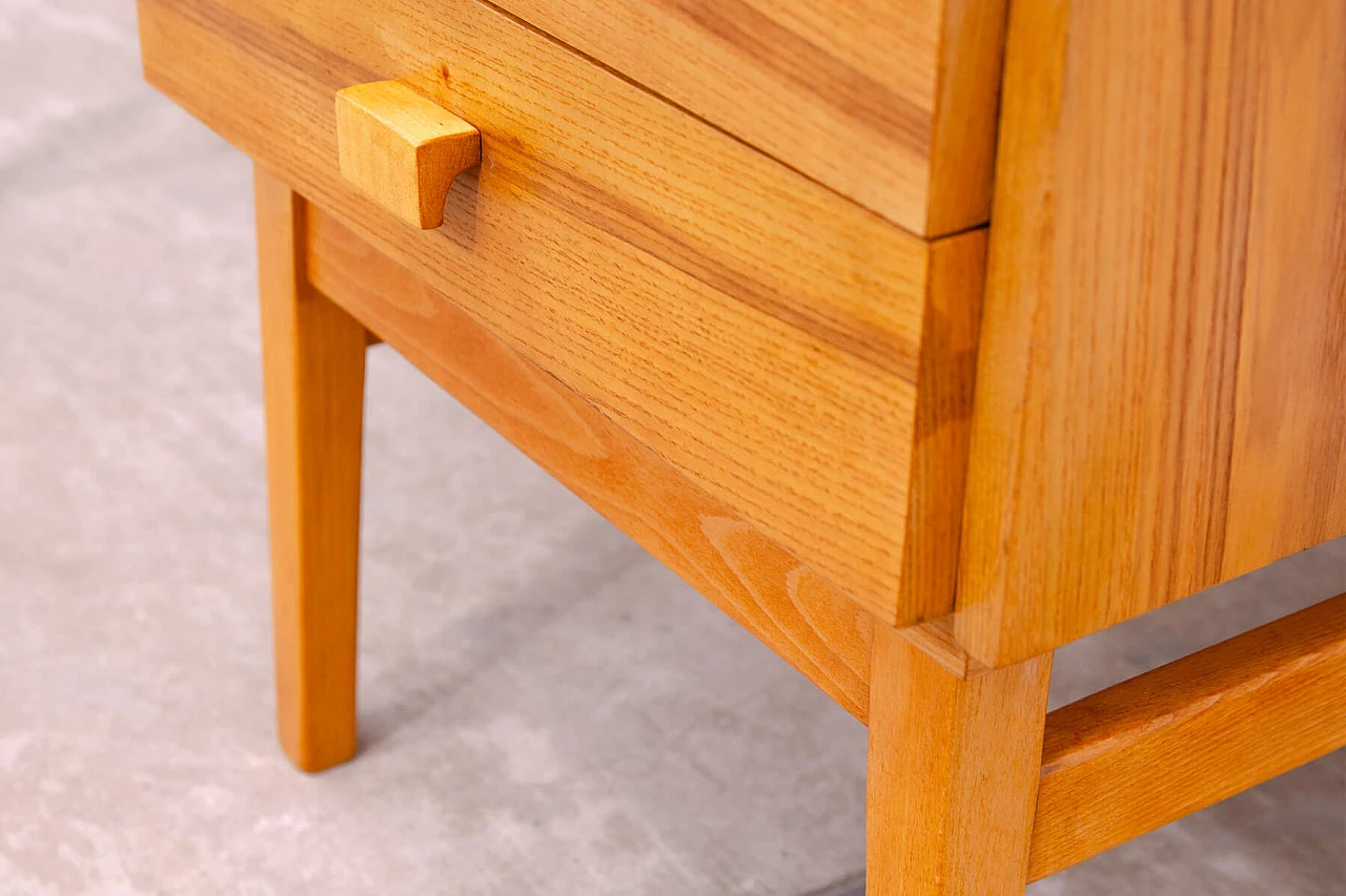 Scrivania in faggio a quattro cassetti di Hikor, anni '70 14