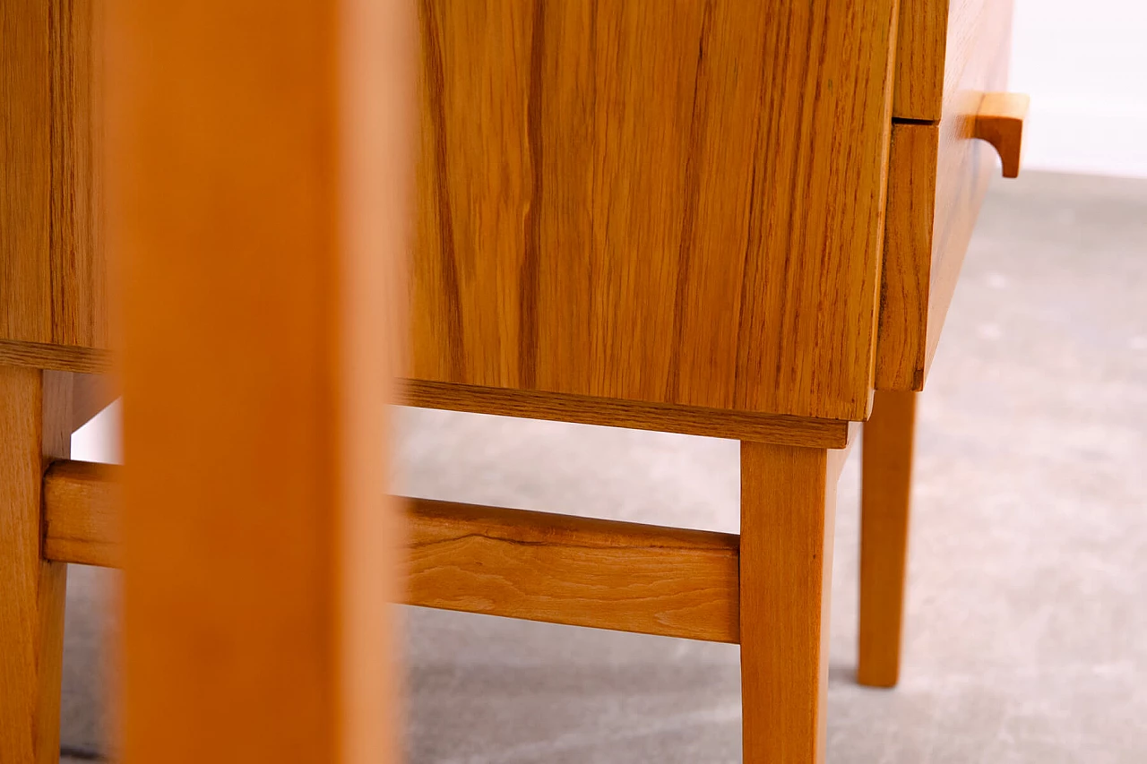 Scrivania in faggio a quattro cassetti di Hikor, anni '70 15