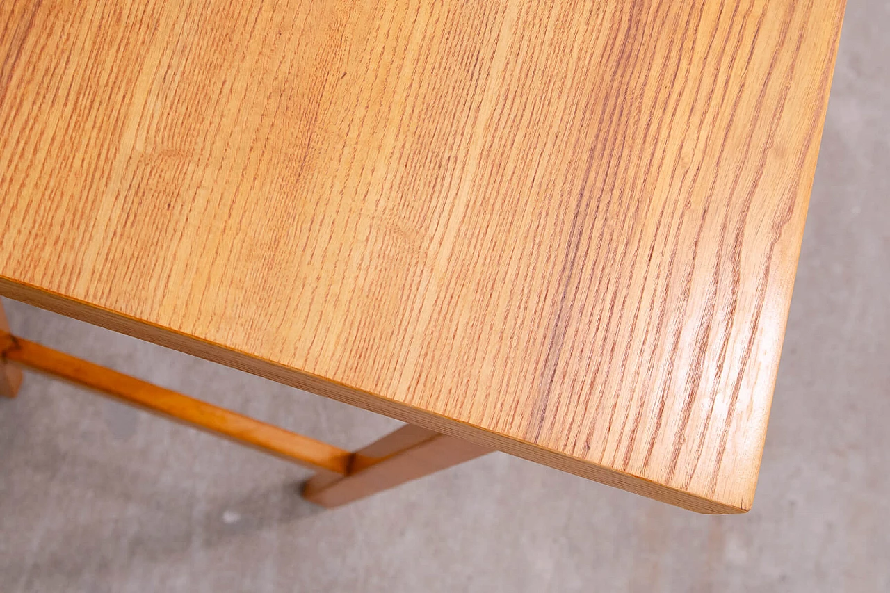 Scrivania in faggio a quattro cassetti di Hikor, anni '70 16