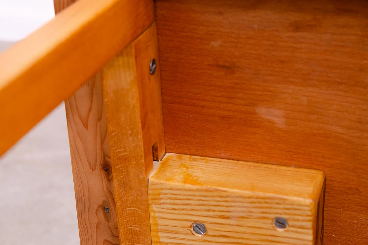 Scrivania in faggio a quattro cassetti di Hikor, anni '70 18