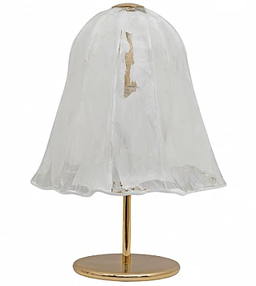Lampada da tavolo in ottone e vetro di La Murrina, anni '70