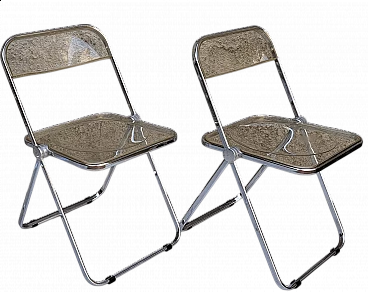 Pair of Plia chairs by Giancarlo Piretti for Anonima Castelli, 1990s