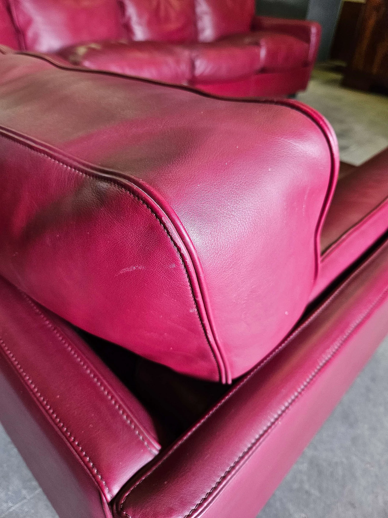 Socrates modular leather sofa by Poltrona Frau, 1970s 19