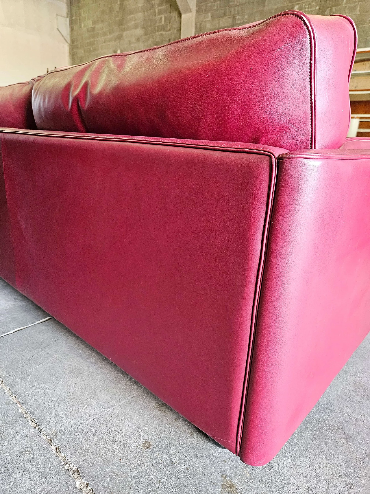Socrates modular leather sofa by Poltrona Frau, 1970s 20