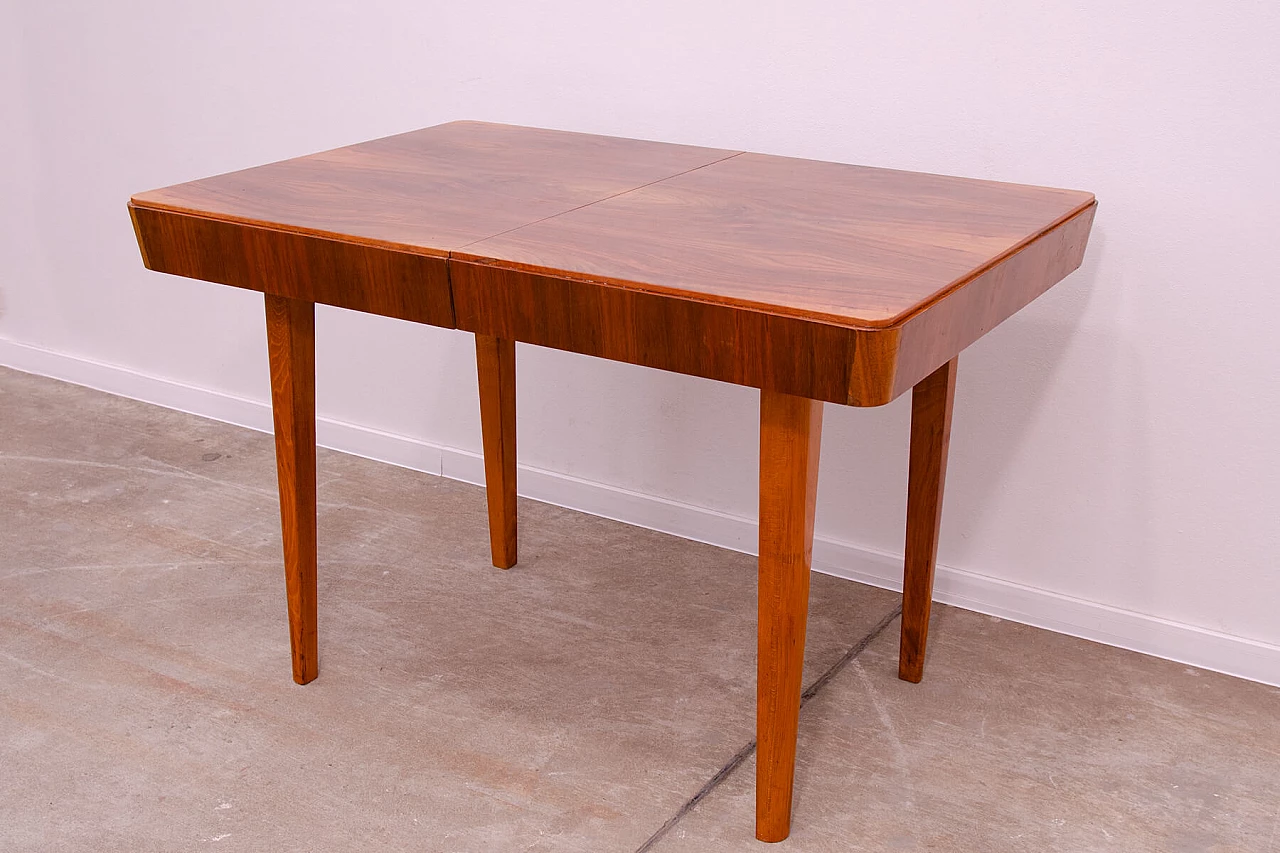 Tavolo da pranzo pieghevole in noce di Setona, anni '50 6