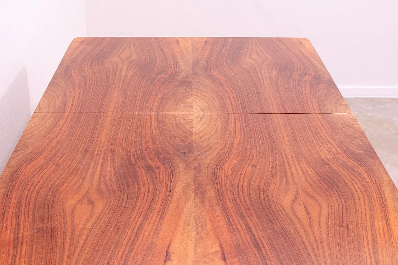 Tavolo da pranzo pieghevole in noce di Setona, anni '50 7