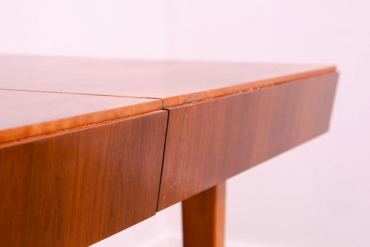 Tavolo da pranzo pieghevole in noce di Setona, anni '50 11