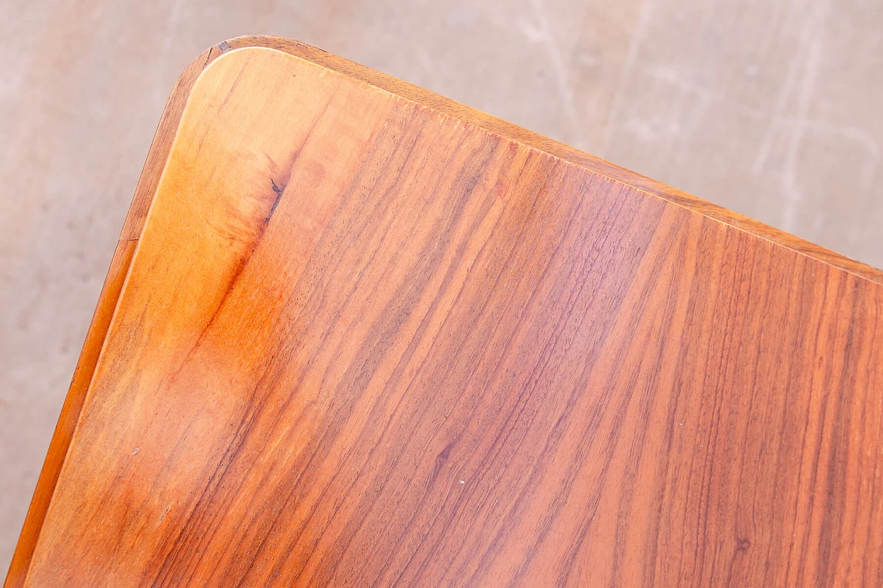 Tavolo da pranzo pieghevole in noce di Setona, anni '50 12