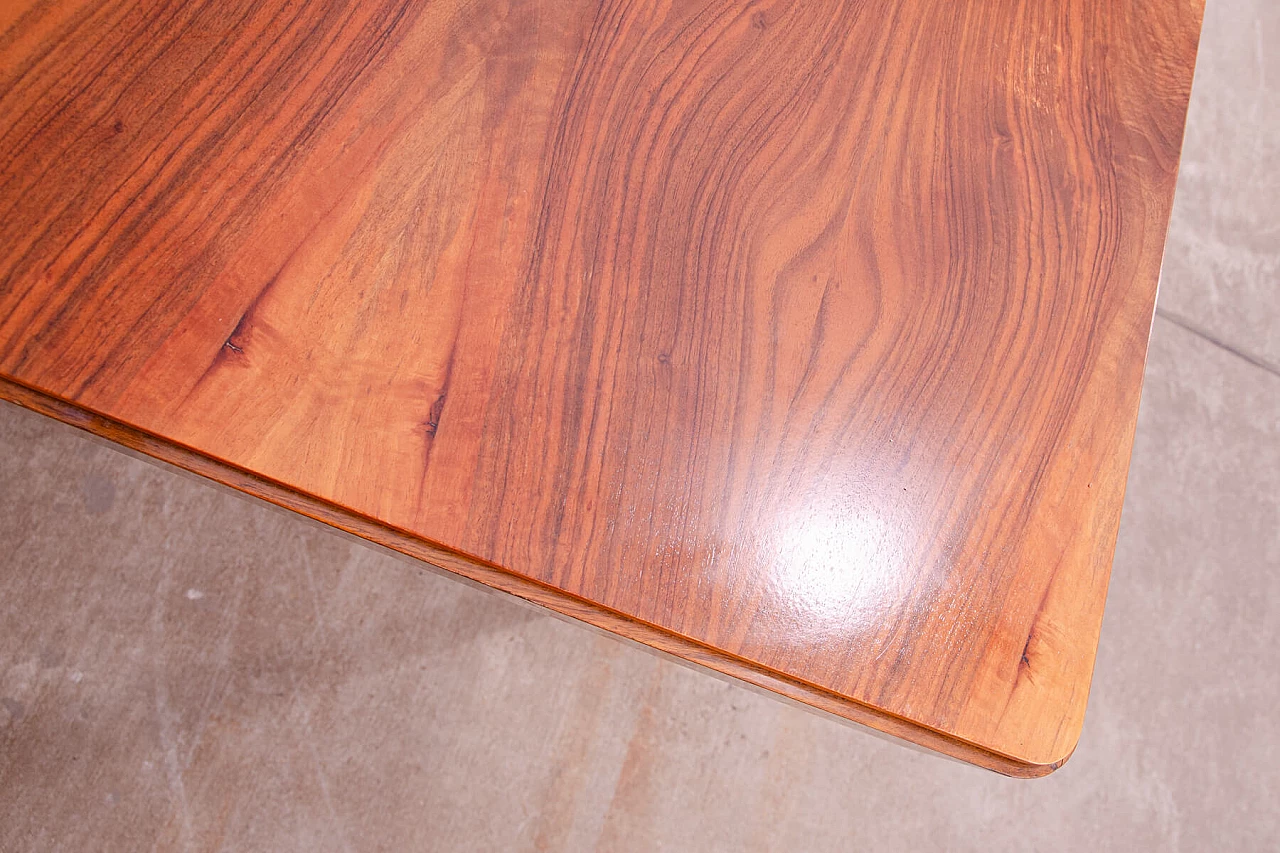 Tavolo da pranzo pieghevole in noce di Setona, anni '50 13