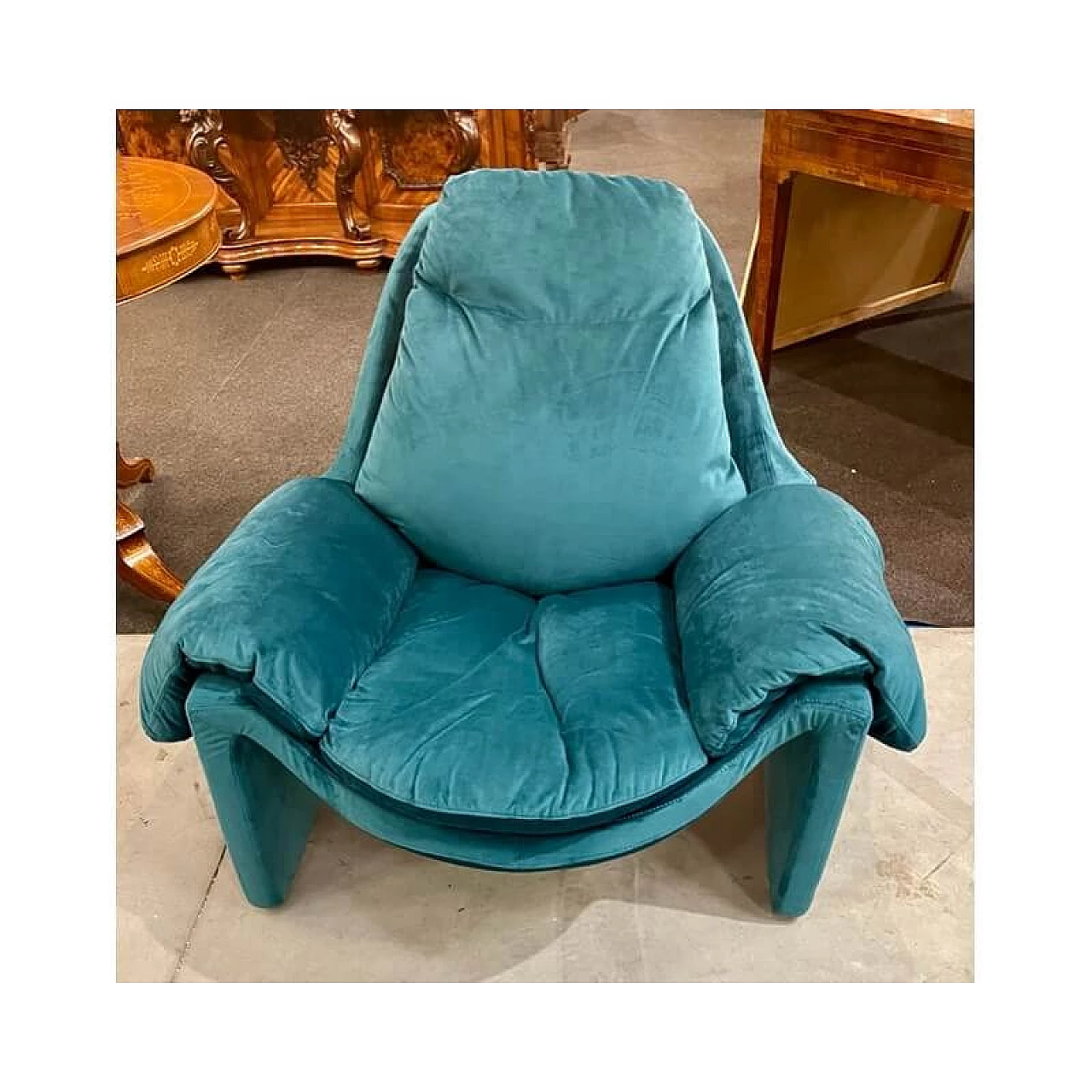 P60 armchair by Vittorio Introini for Saporiti Italia, 1970s 4