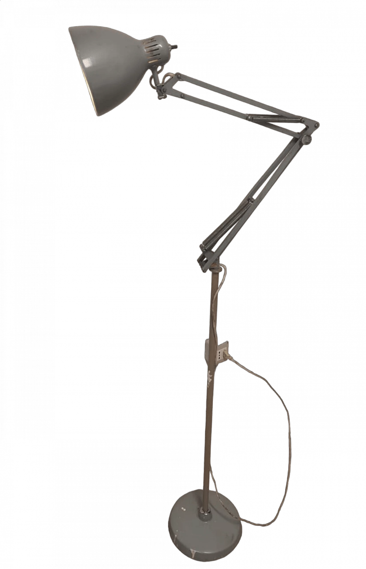 Lampada da terra Naska regolabile di Arne Jacobsen per Luxo Norway, anni '50 4