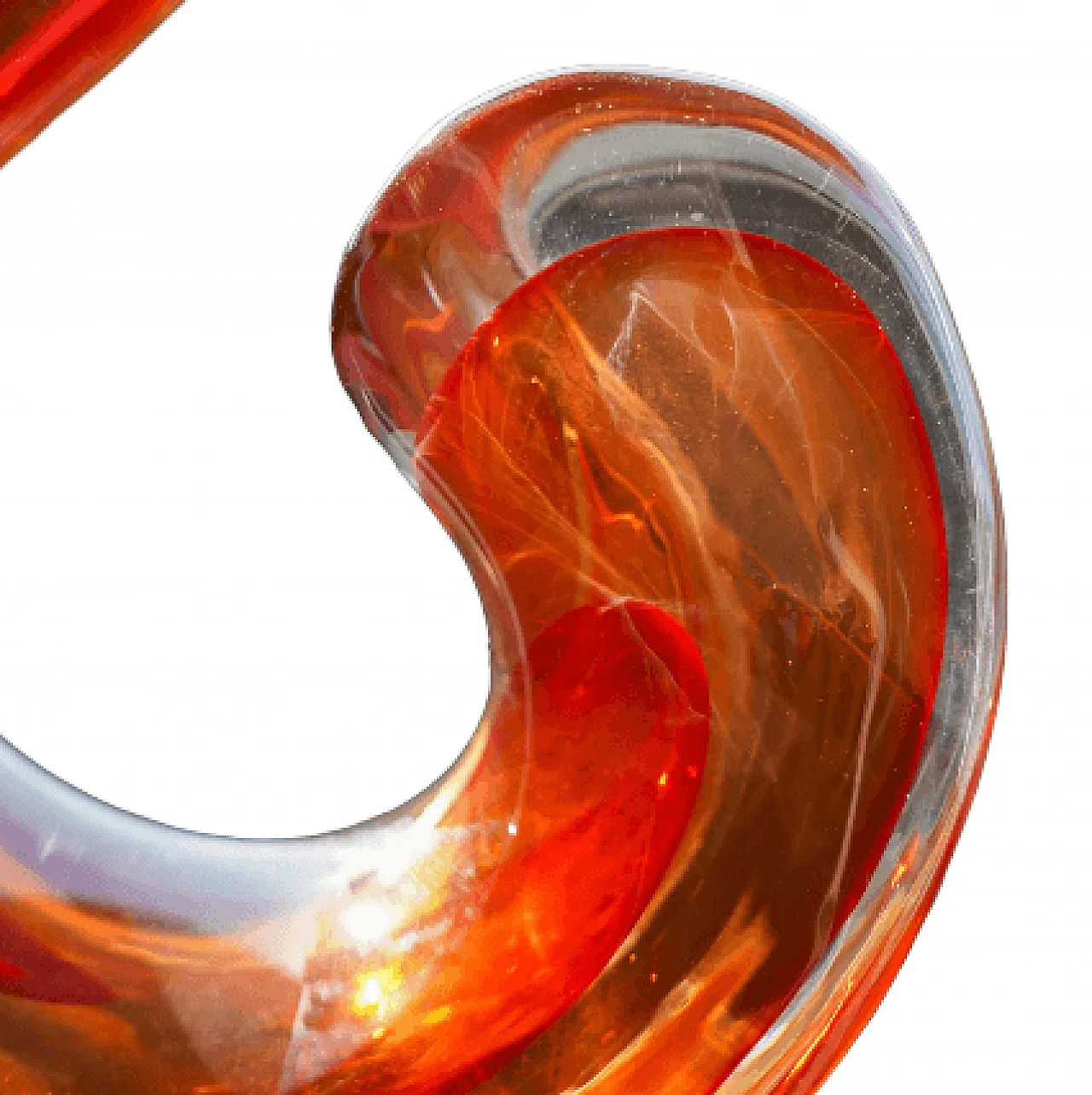 Murano glass and chalcedony sculpture by Alberto Donà, 1980s 5