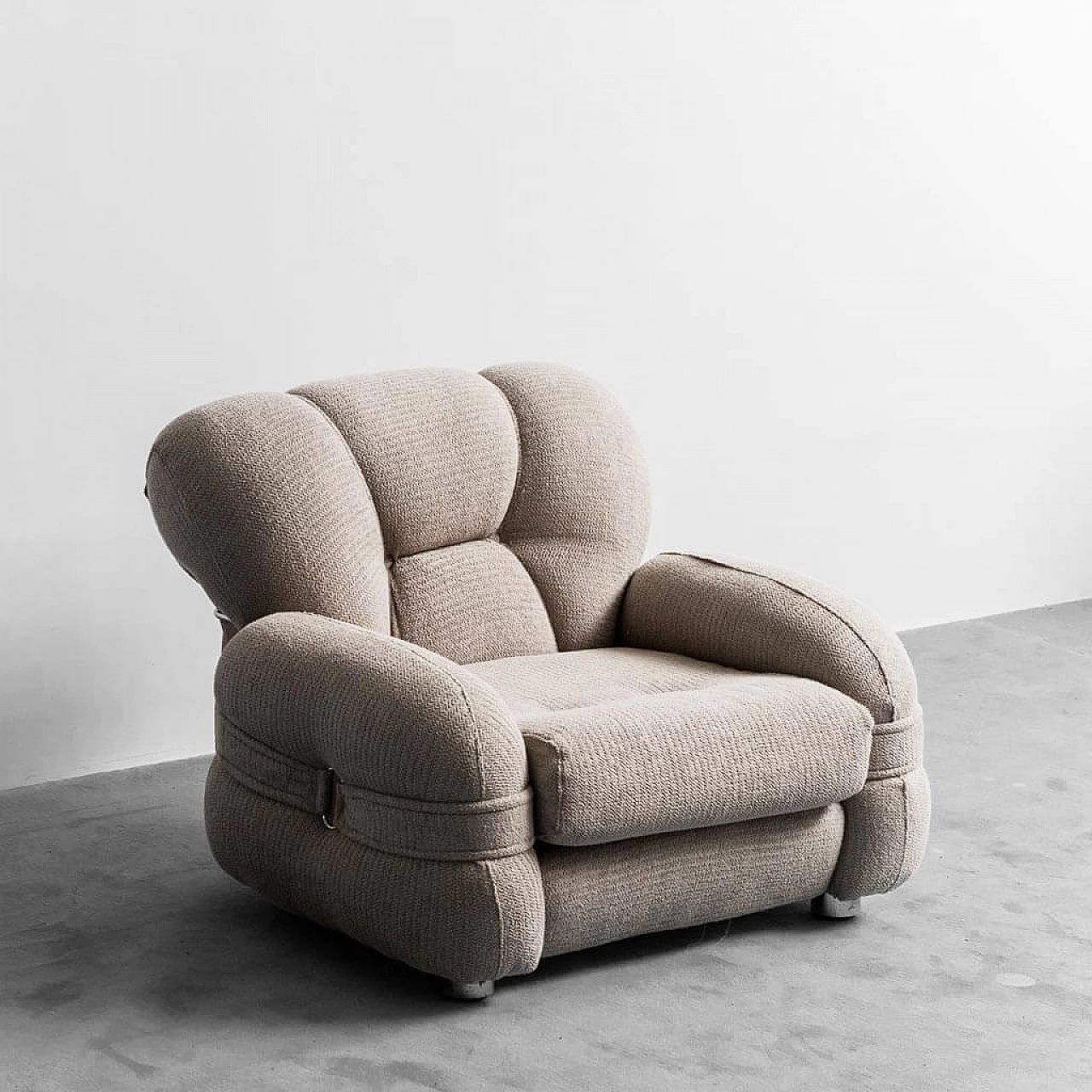 Metal and fabric armchair by Adriano Piazzesi, 1970s 1