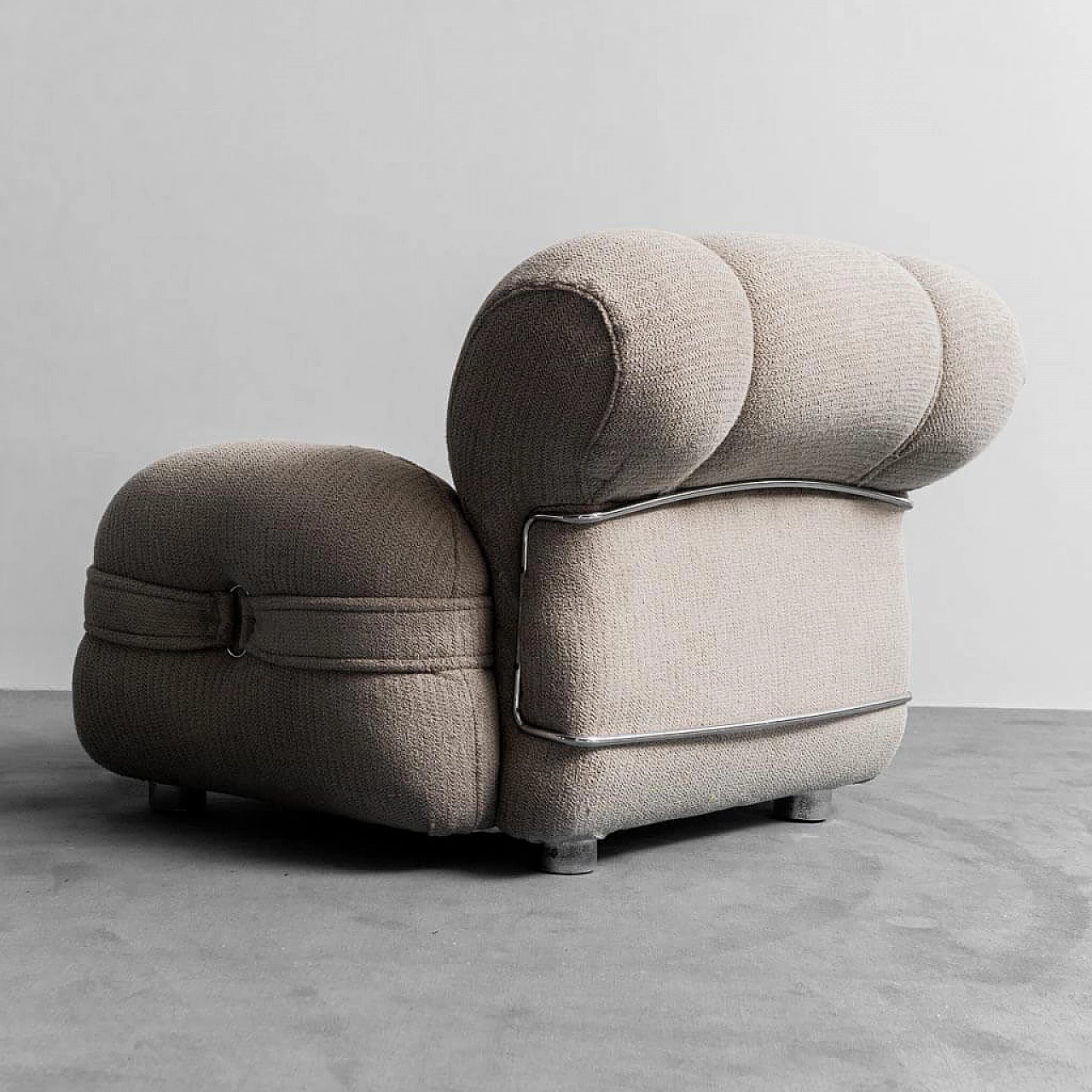 Metal and fabric armchair by Adriano Piazzesi, 1970s 7