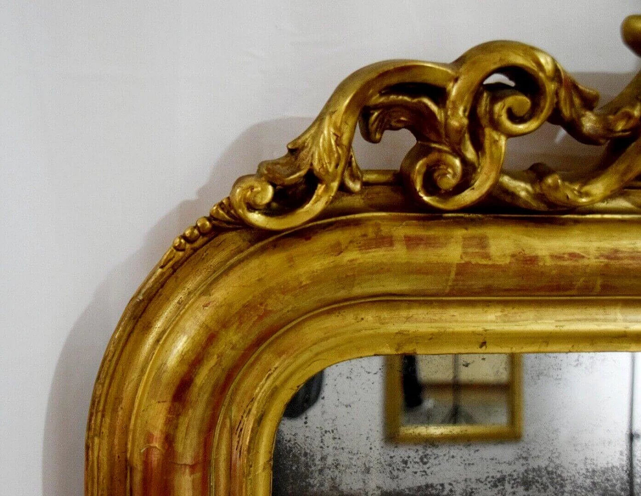 Louis Philippe mirror with gilt wood frame, 19th century 1
