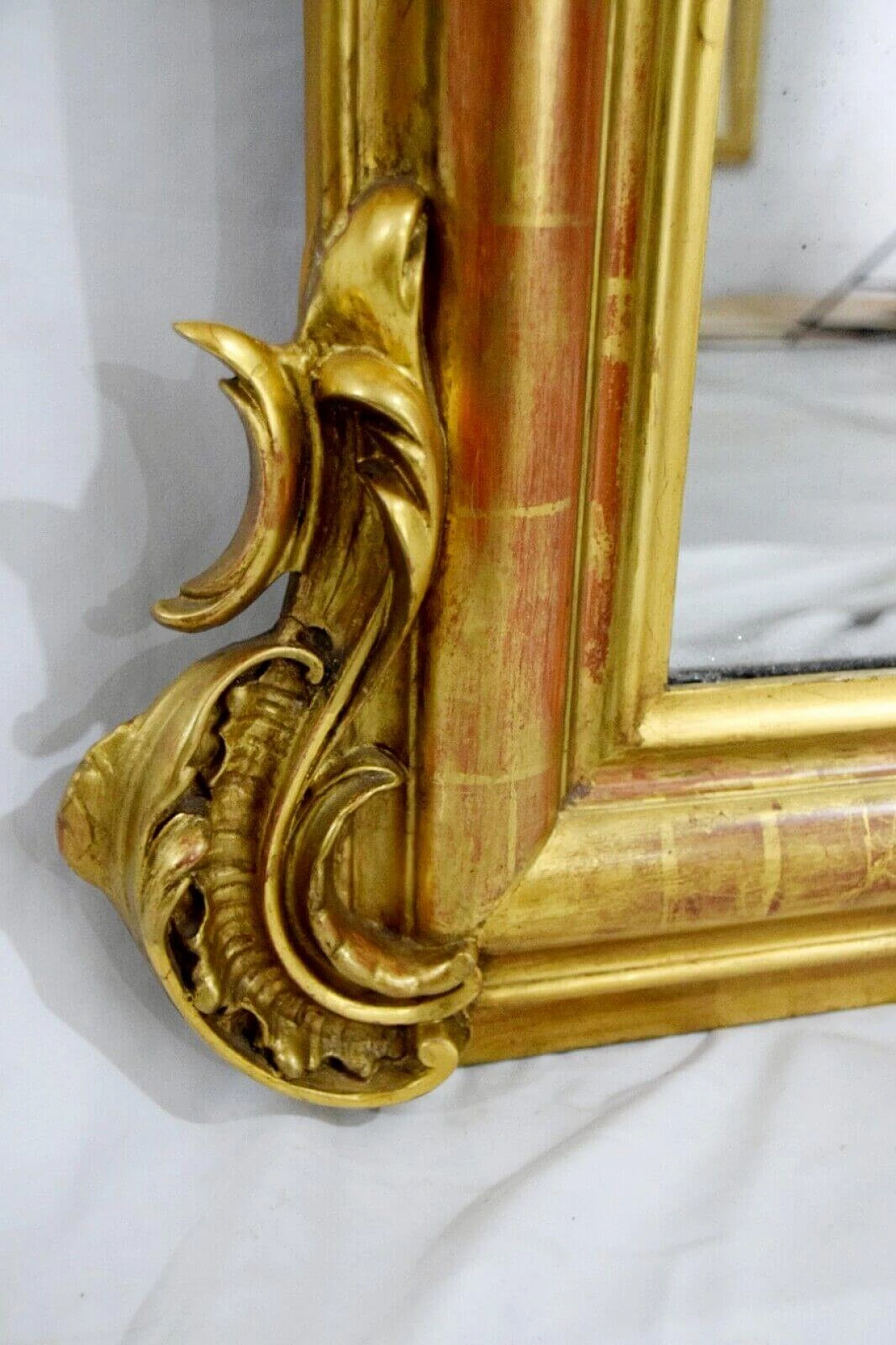 Louis Philippe mirror with gilt wood frame, 19th century 8