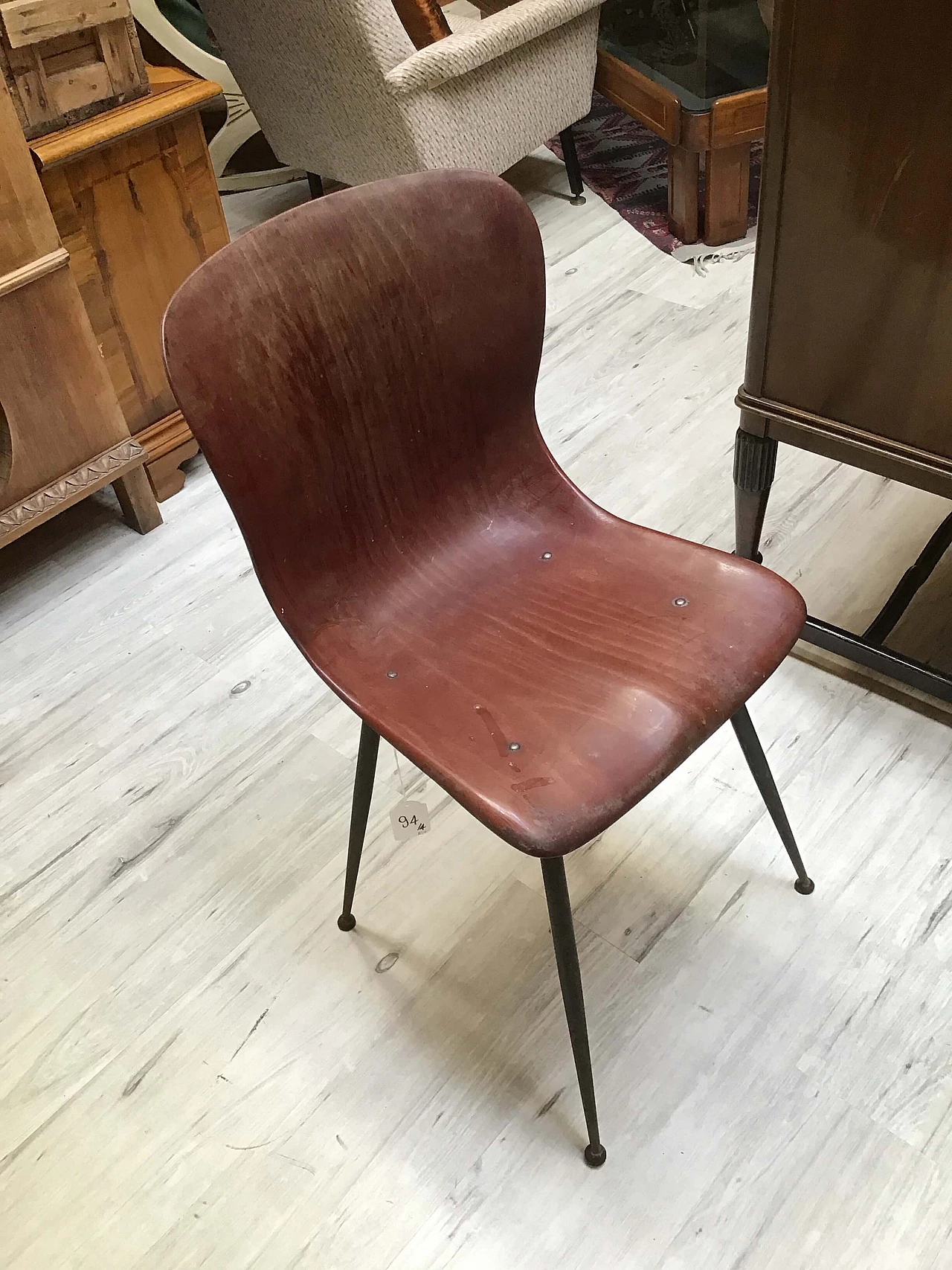 4 Sedie di Pagholz, anni '50 3