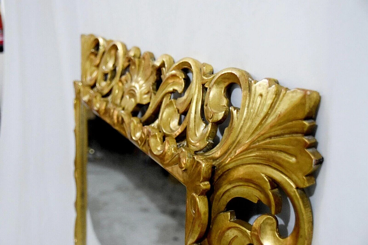 Florentine style gilded wood and plaster mirror 4