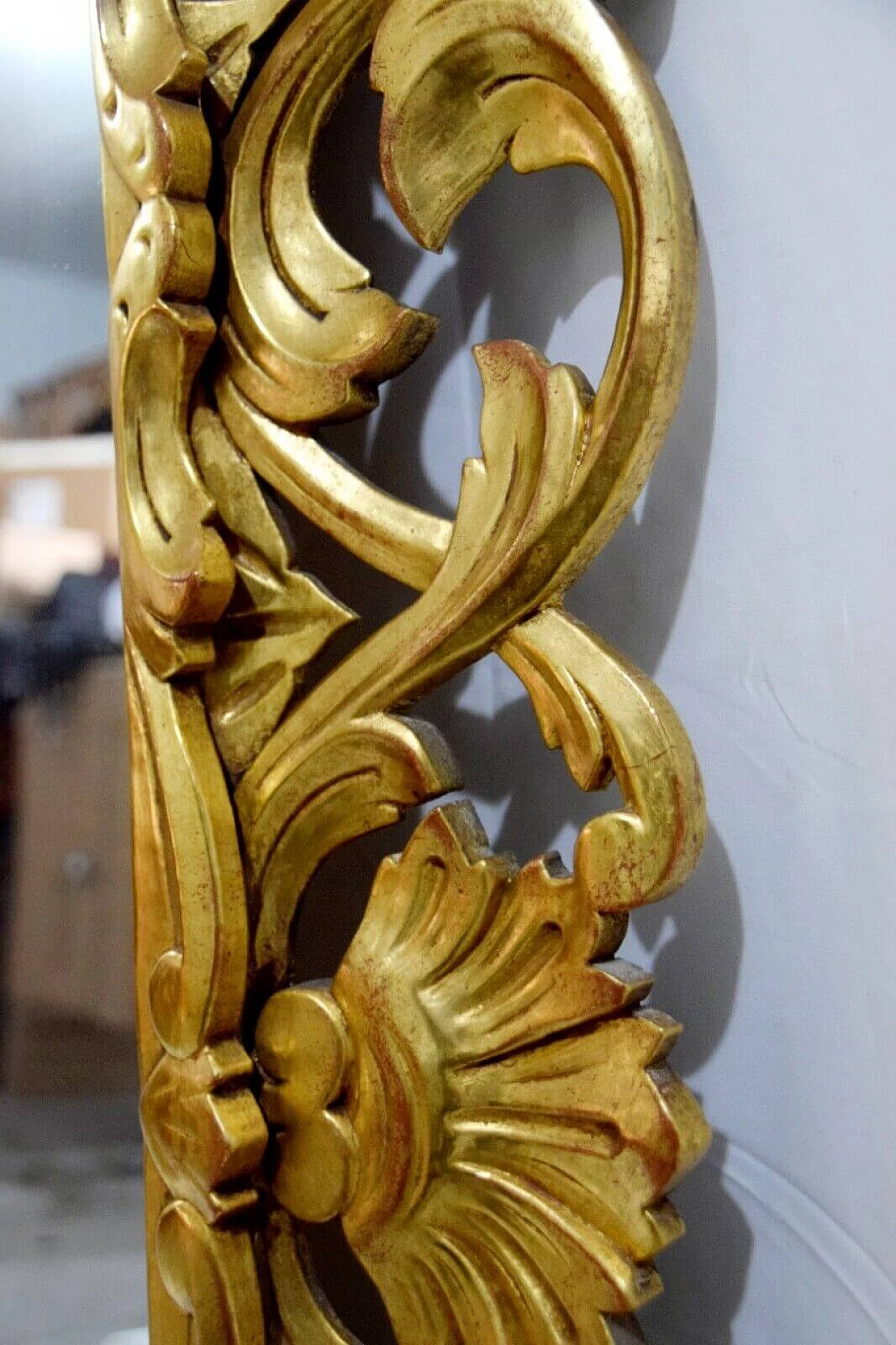 Florentine style gilded wood and plaster mirror 6