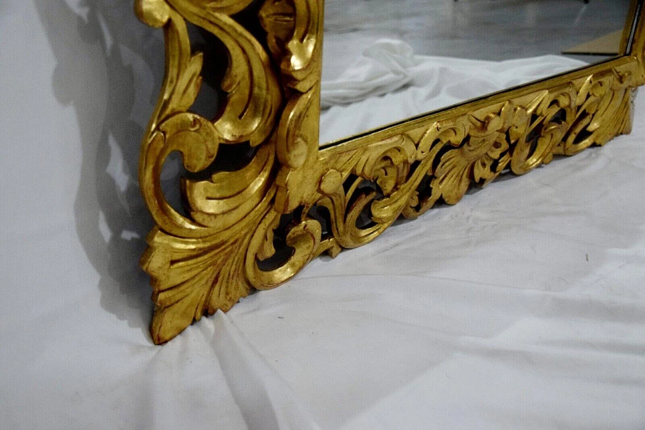 Florentine style gilded wood and plaster mirror 9