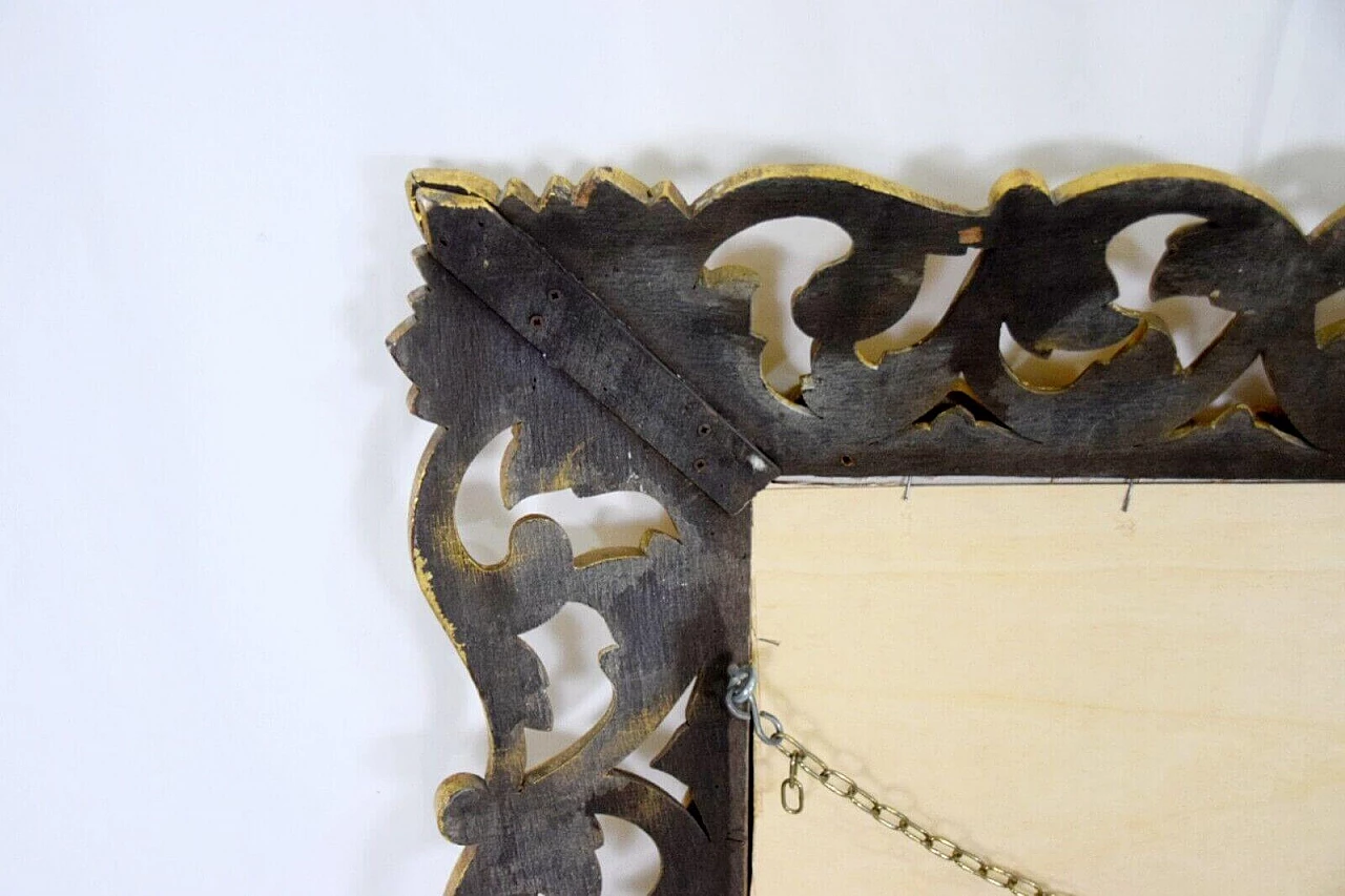 Florentine style gilded wood and plaster mirror 15