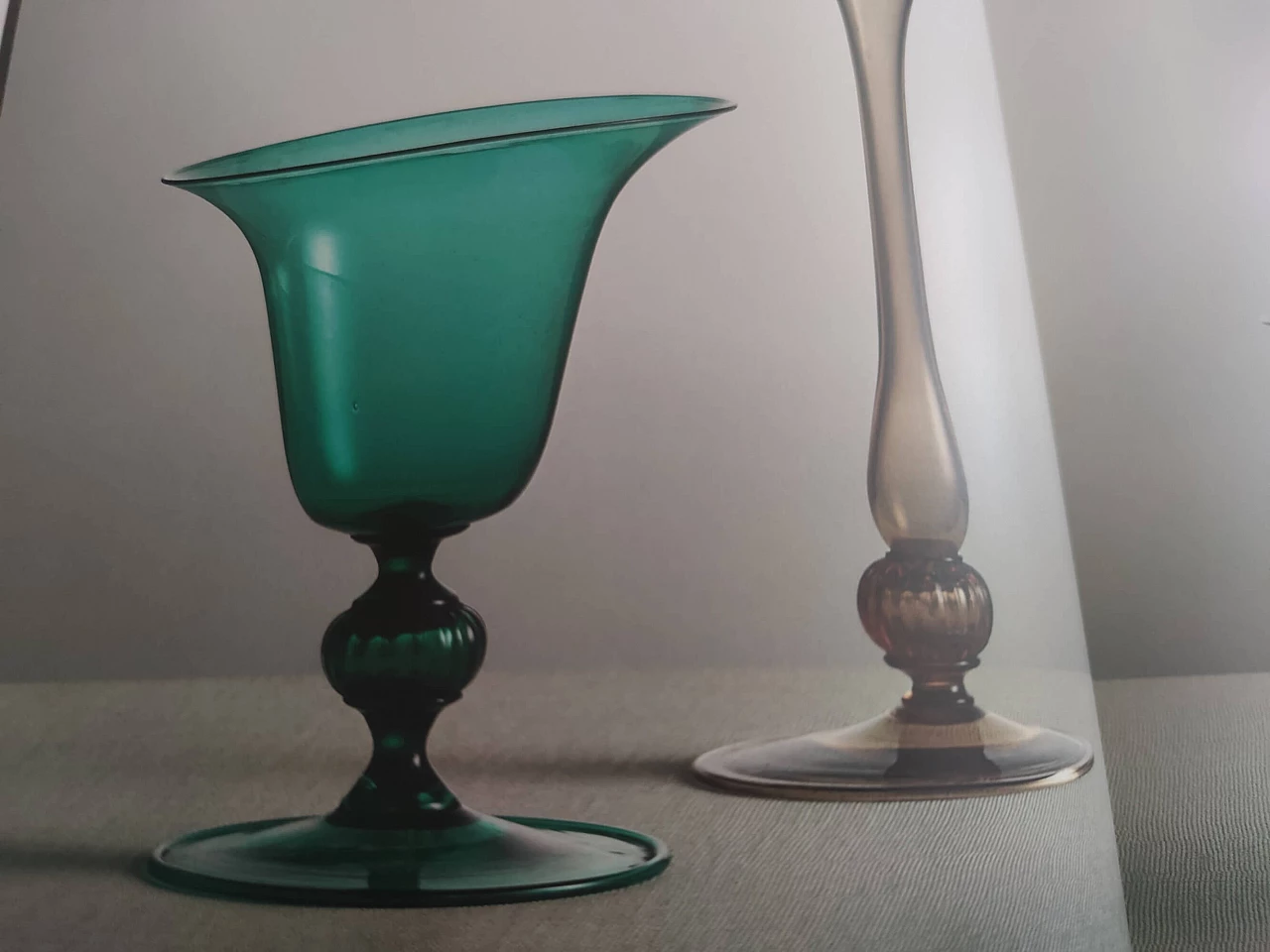 6 Bicchieri in vetro di Murano attribuibili a Vittorio Zecchin, anni '30 12