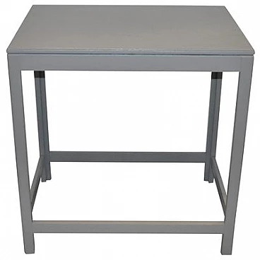 Art Deco gray painted wood table, 1930s