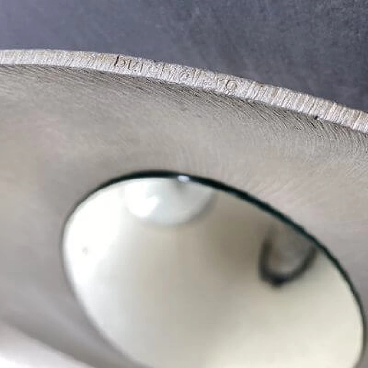 Specchio ovale in alluminio di Lorenzo Burchiellaro, anni '60 9