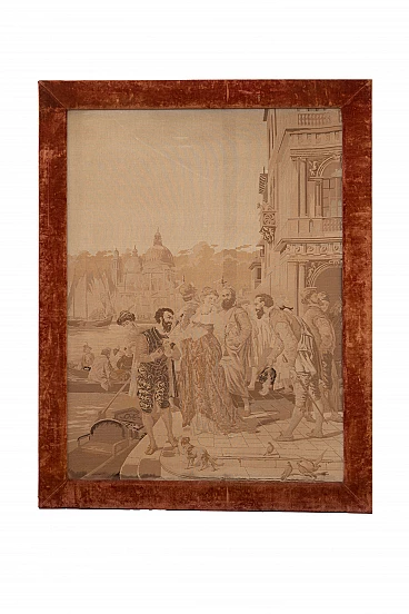 Arazzo romanico con raffigurazione di Venezia, anni '50