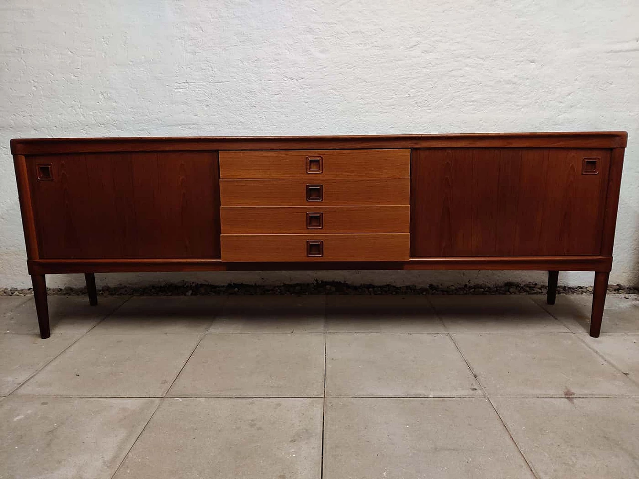 Credenza danese in teak di Bramin, anni '60 13