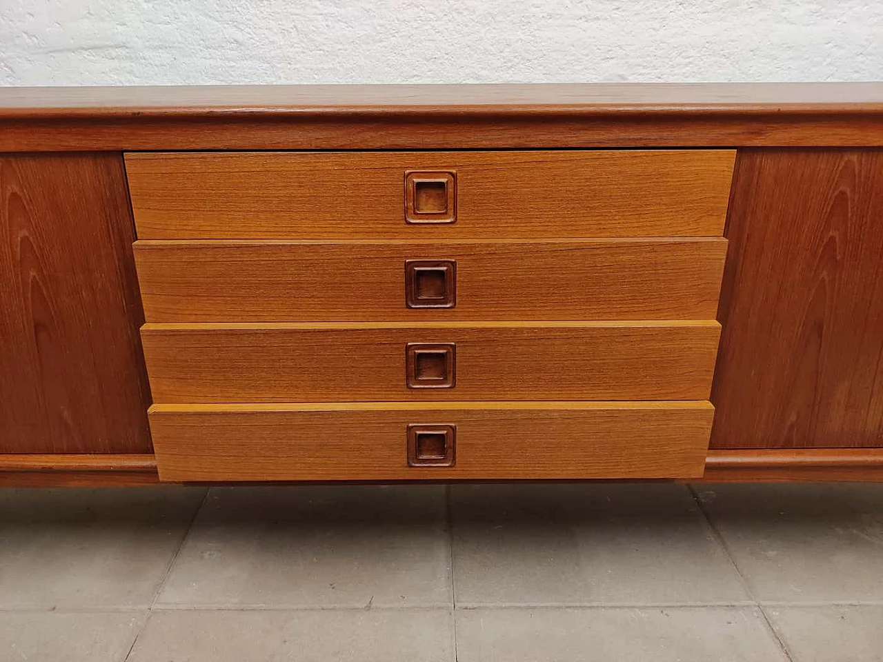 Credenza danese in teak di Bramin, anni '60 14