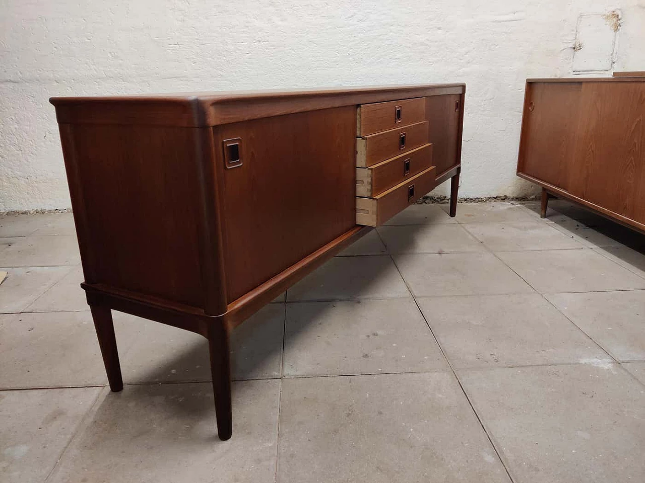 Credenza danese in teak di Bramin, anni '60 16